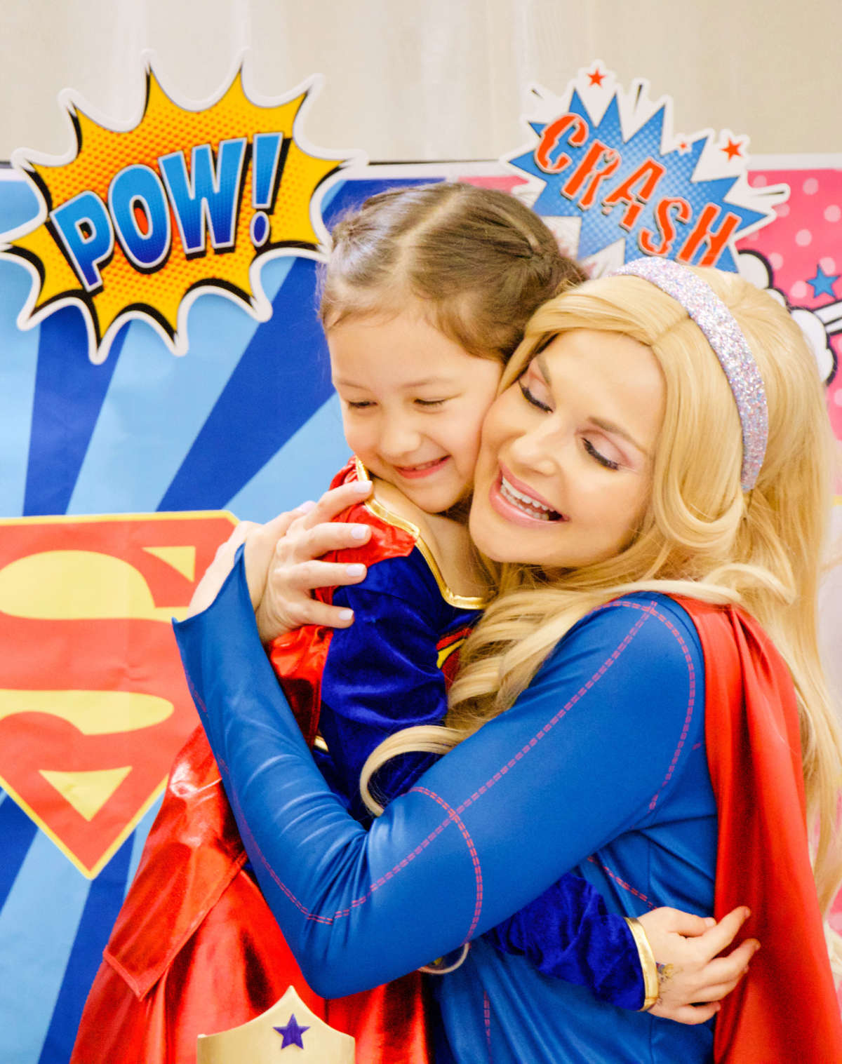 Supergirl at a child's Birthday Party Event